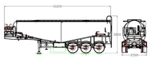 cement trailer drawing